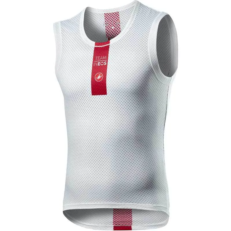 Castelli Team Ineos Pro Mesh Sleeveless Base Layer - White 1 Castelli Team Ineos Pro Mesh Sleeveless Base Layer - White