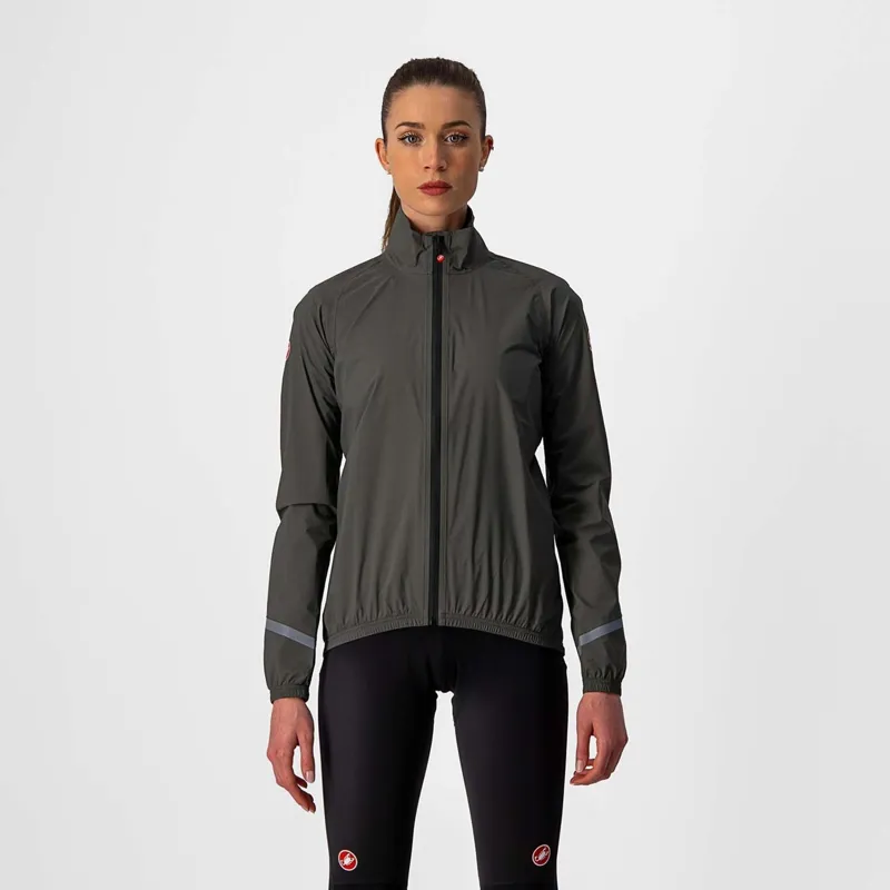 Castelli Emergency 2 Women's Rain Jacket - Military Green 2 Castelli Emergency 2 Women's Rain Jacket - Military Green - Image 2