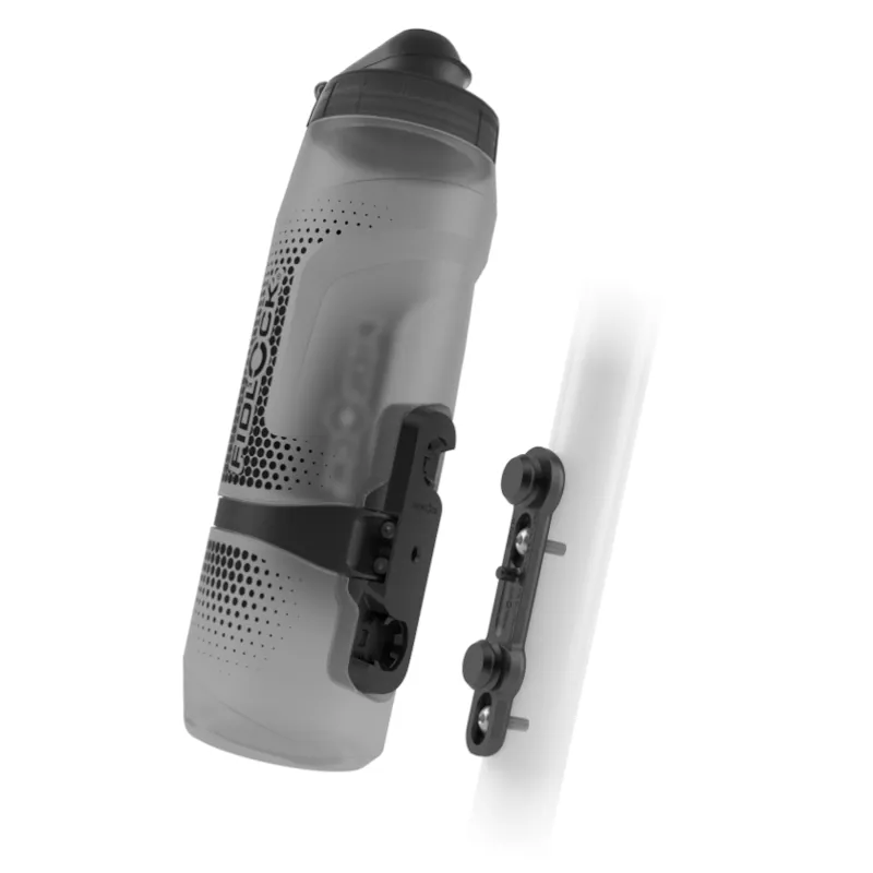 Fidlock TWIST 800ml Water Bottle + Bike Base - Trans Black 1 Fidlock TWIST 800ml Water Bottle + Bike Base - Trans Black