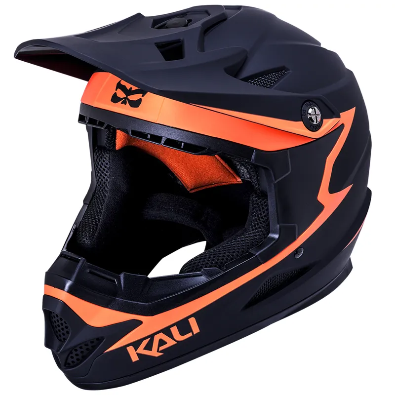 Kali Zoka Reckoning Full Face Helmet - Matt Black/Orange 1 Kali Zoka Reckoning Full Face Helmet - Matt Black/Orange