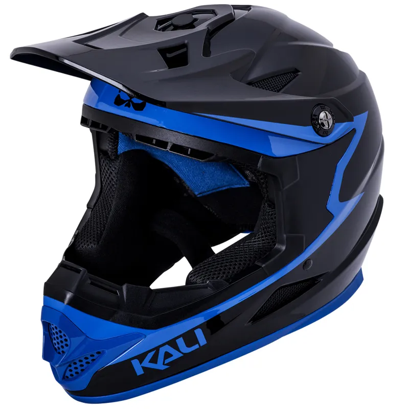Kali Zoka Grit Full Face Helmet - Black/Blue 1 Kali Zoka Grit Full Face Helmet - Black/Blue