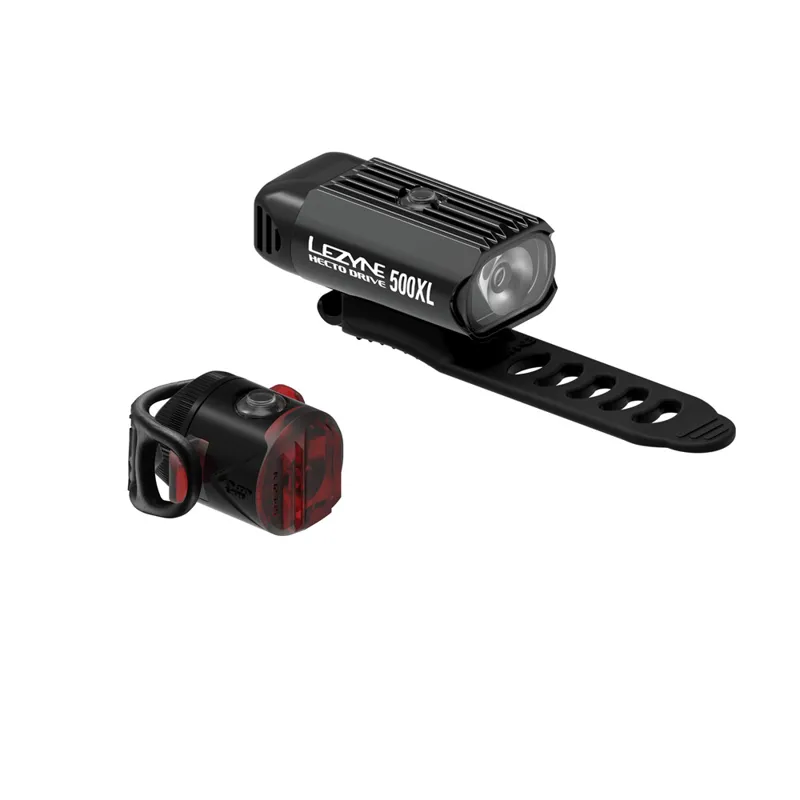 Lezyne Hecto Drive 500XL/Femto Drive USB Lightset - Black 1 Lezyne Hecto Drive 500XL/Femto Drive USB Lightset - Black