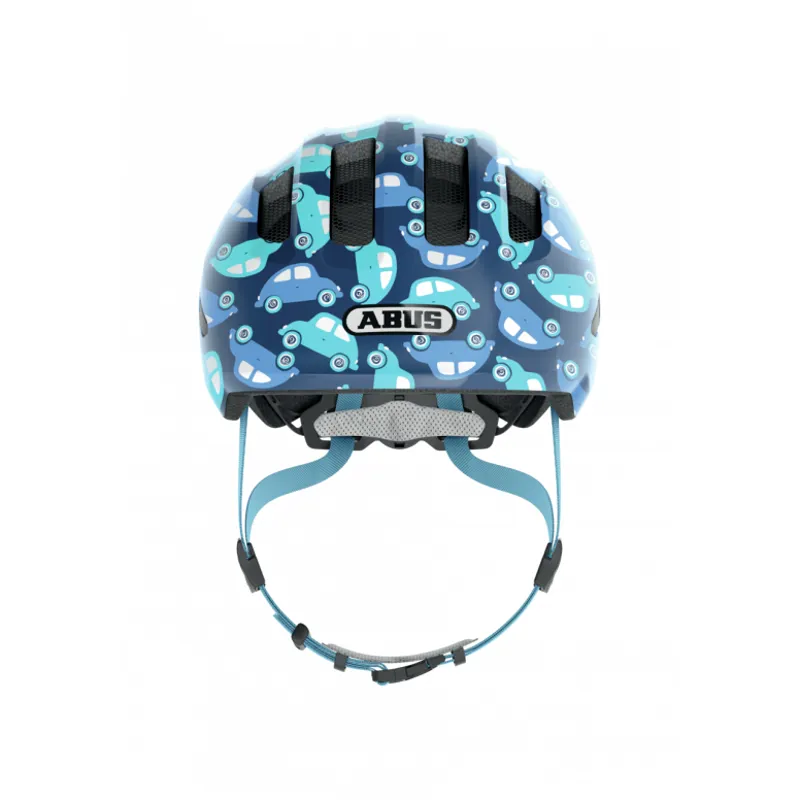 Abus Smiley 3.0 LED Kids Helmet - Blue Car 5 Abus Smiley 3.0 LED Kids Helmet - Blue Car - Image 5