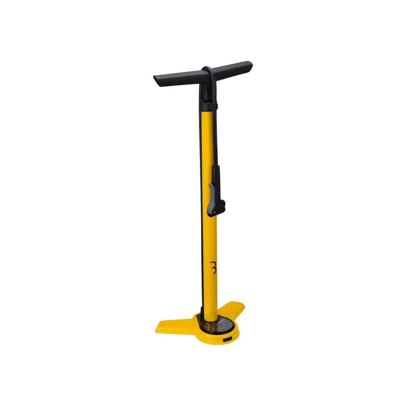 BBB BFP-27 AirSteel Floor Pump - Yellow 4 BBB BFP-27 AirSteel Floor Pump - Yellow - Image 4