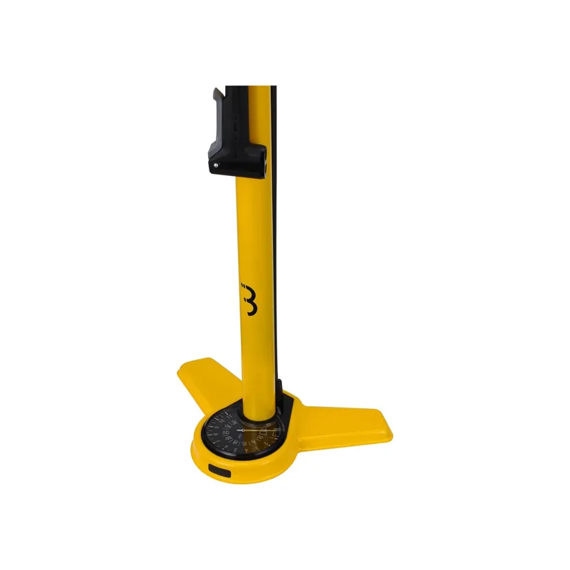 BBB BFP-27 AirSteel Floor Pump - Yellow 1 BBB BFP-27 AirSteel Floor Pump - Yellow