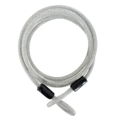 Oxford Lockmate12 Lock Extension Cable - 2500mm X 12mm - Silver -Cycle Fix 3432210 lk191 2