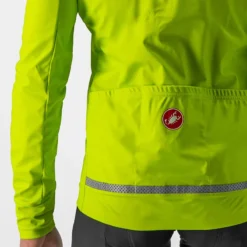 Castelli Go Men's Windproof Jacket - Electric Lime/Black 15 Castelli Go Men's Windproof Jacket - Electric Lime/Black -Cycle Fix 4 738