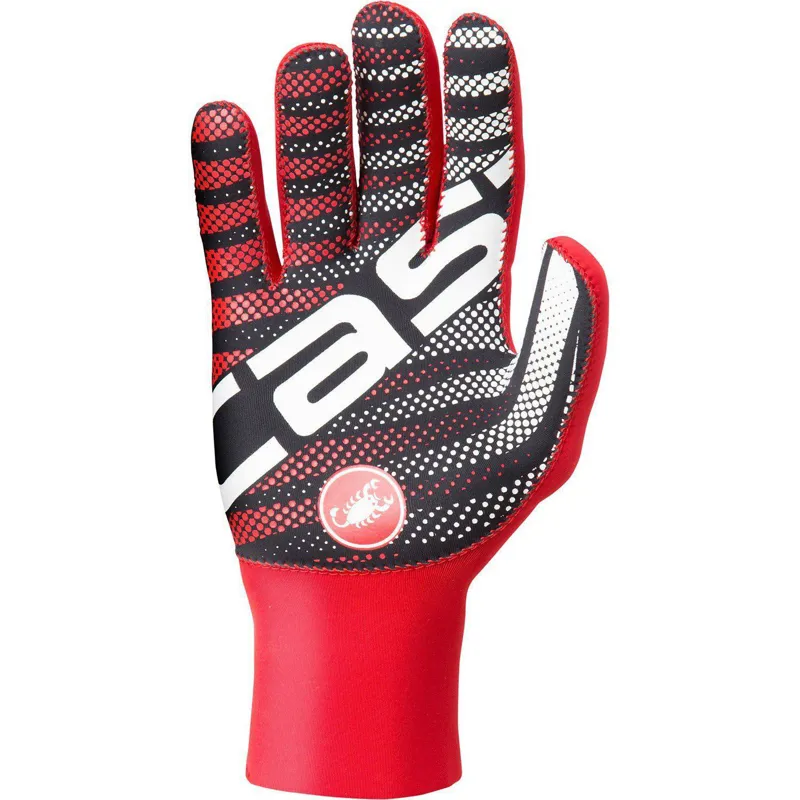 Castelli Diluvio C Long Finger Gloves - Red 2 Castelli Diluvio C Long Finger Gloves - Red - Image 2