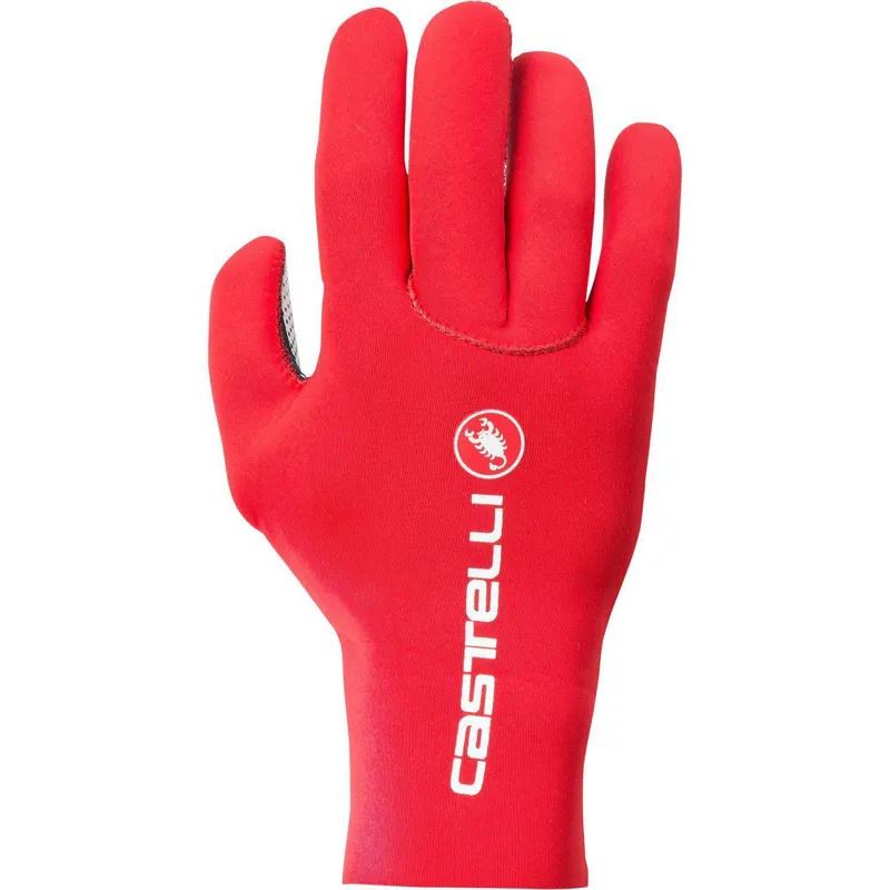 Castelli Diluvio C Long Finger Gloves - Red 3 Castelli Diluvio C Long Finger Gloves - Red - Image 3