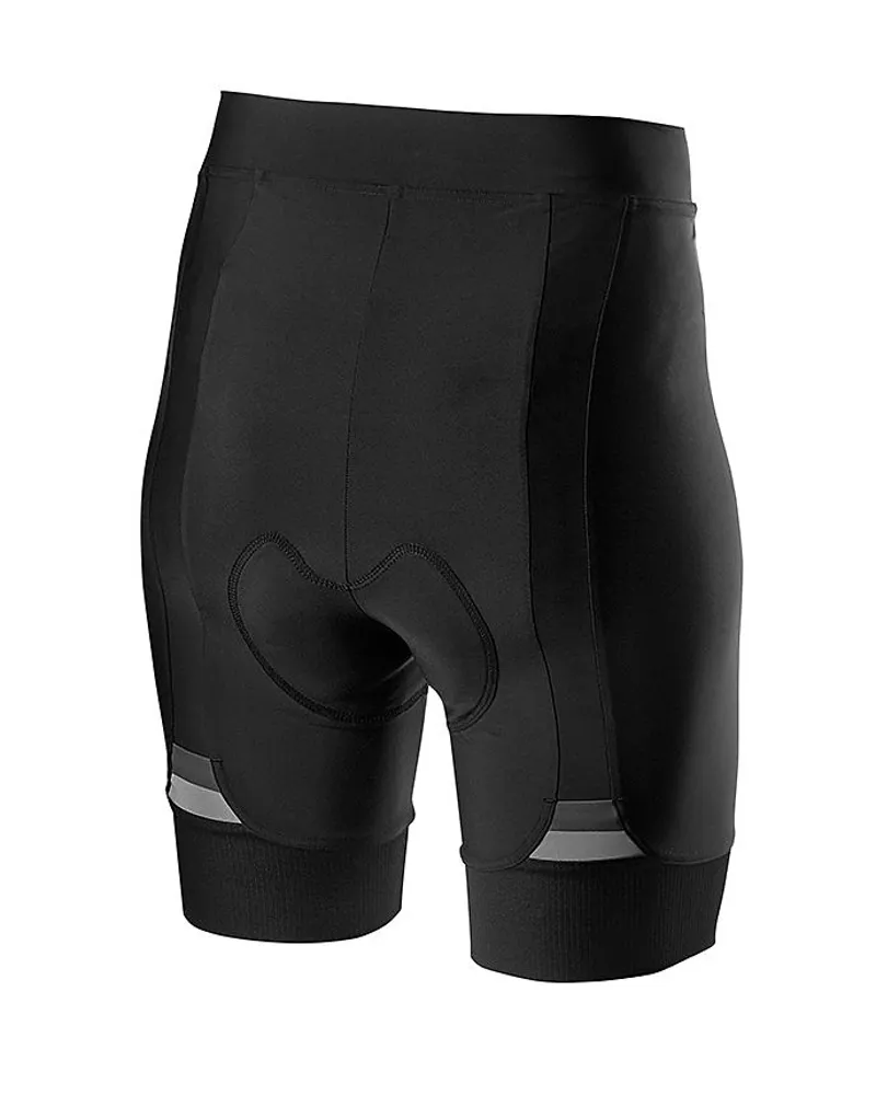Castelli Prima Womens Lycra Shorts - Black/Dark Grey 2 Castelli Prima Womens Lycra Shorts - Black/Dark Grey - Image 2