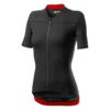 Castelli Anima 3 Womens Short Sleeve Jersey - Red/Black