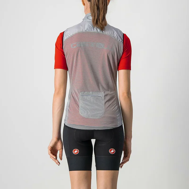 Castelli Aria Women's Windproof Vest - Silver Grey 4 Castelli Aria Women's Windproof Vest - Silver Grey - Image 4
