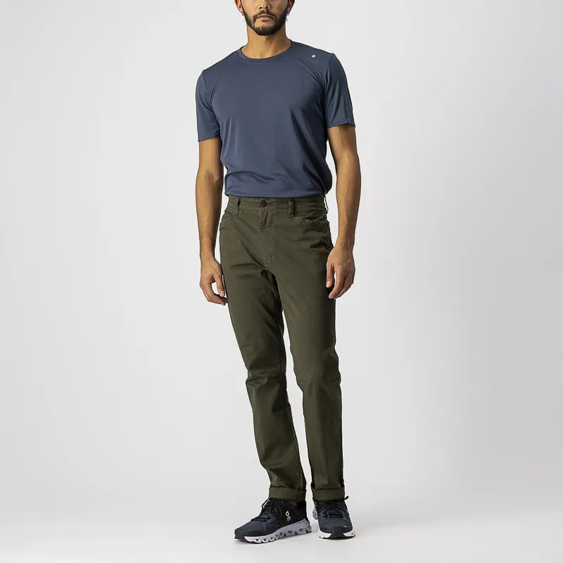 Castelli VG 5 Pocket Men's Casual Pants - Military Green 3 Castelli VG 5 Pocket Men's Casual Pants - Military Green - Image 3