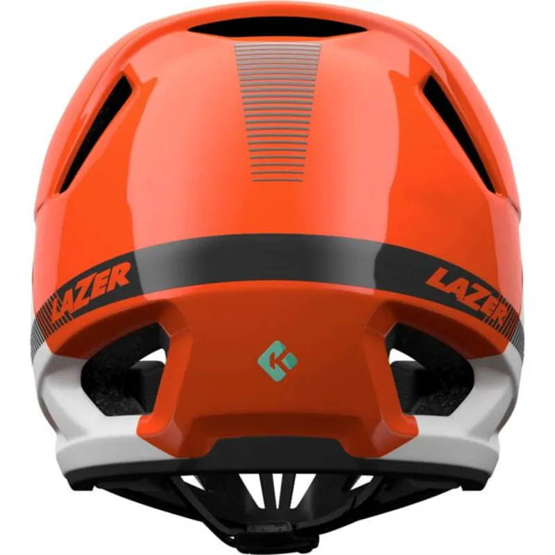 Lazer Cage KinetiCore Full Face MTB Helmet - Matt Orange/White 2 Lazer Cage KinetiCore Full Face MTB Helmet - Matt Orange/White - Image 2