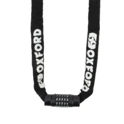 Oxford Combi Chain8 Combination Chain Lock - 8mm X 0.9m - Black