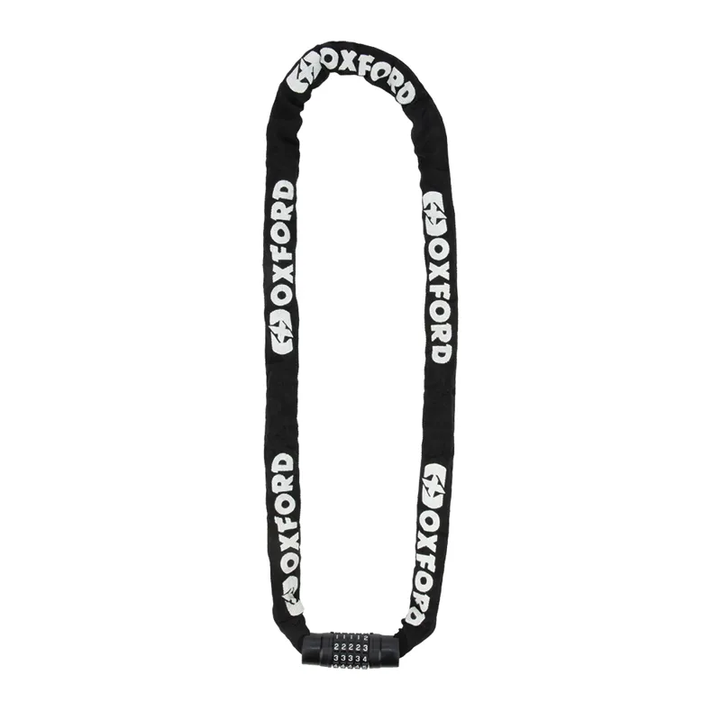 Oxford Combi Chain8 Combination Chain Lock - 8mm X 1.5m - Black 1 Oxford Combi Chain8 Combination Chain Lock - 8mm X 1.5m - Black
