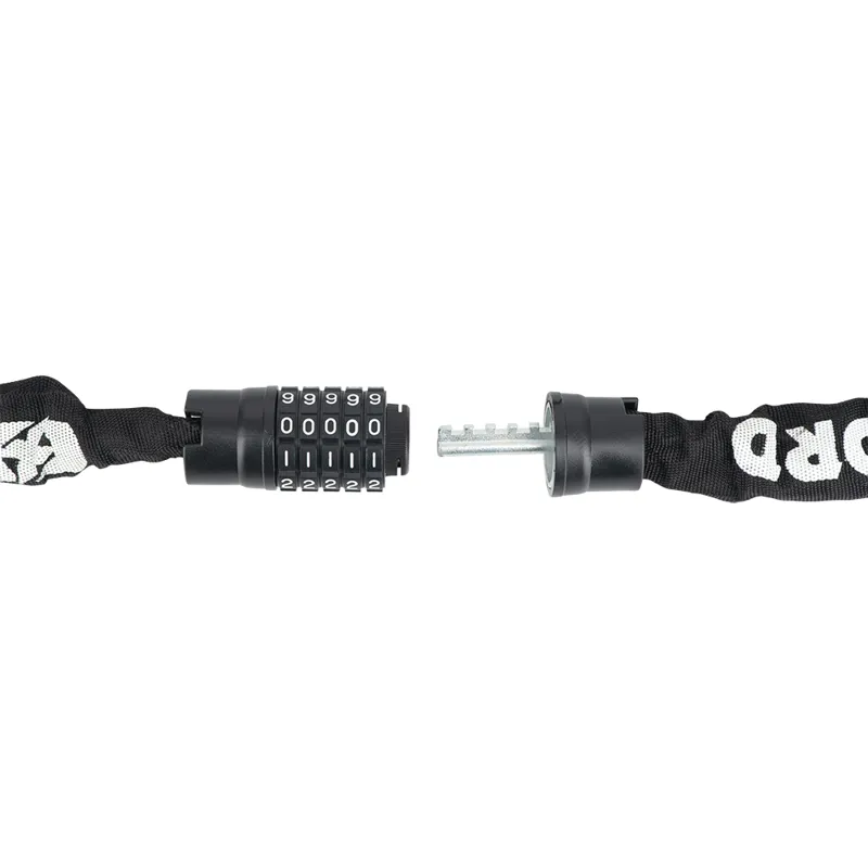 Oxford Combi Chain8 Combination Chain Lock - 8mm X 1.5m - Black 2 Oxford Combi Chain8 Combination Chain Lock - 8mm X 1.5m - Black - Image 2