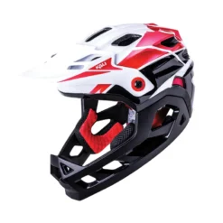 Kali Maya Child Race MTB Helmet - Gloss White/Red/ Black - 50-54cm
