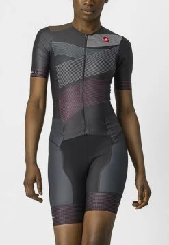 Castelli Free Sanremo 2 Women's Short Sleeve Tri Suit - Coral Flash -Cycle Fix 862009622p 010 01 1400Wx1400H