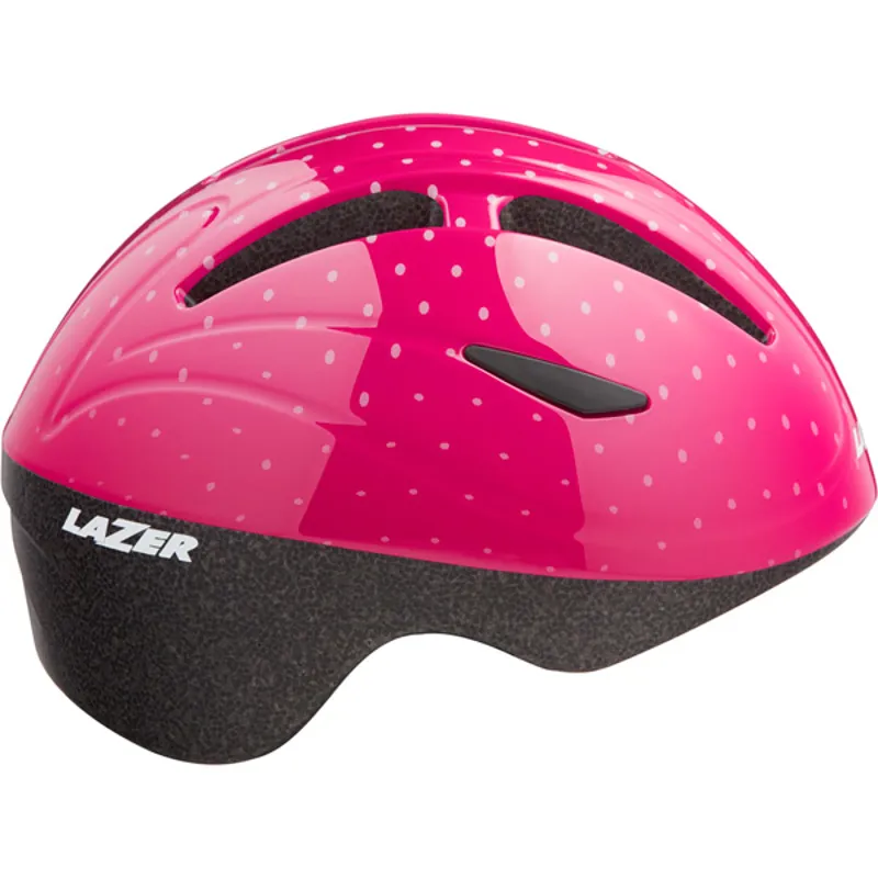 Lazer Bob+ Kids Helmet - 46-52cm - Pink/Dots 2 Lazer Bob+ Kids Helmet - 46-52cm - Pink/Dots - Image 2