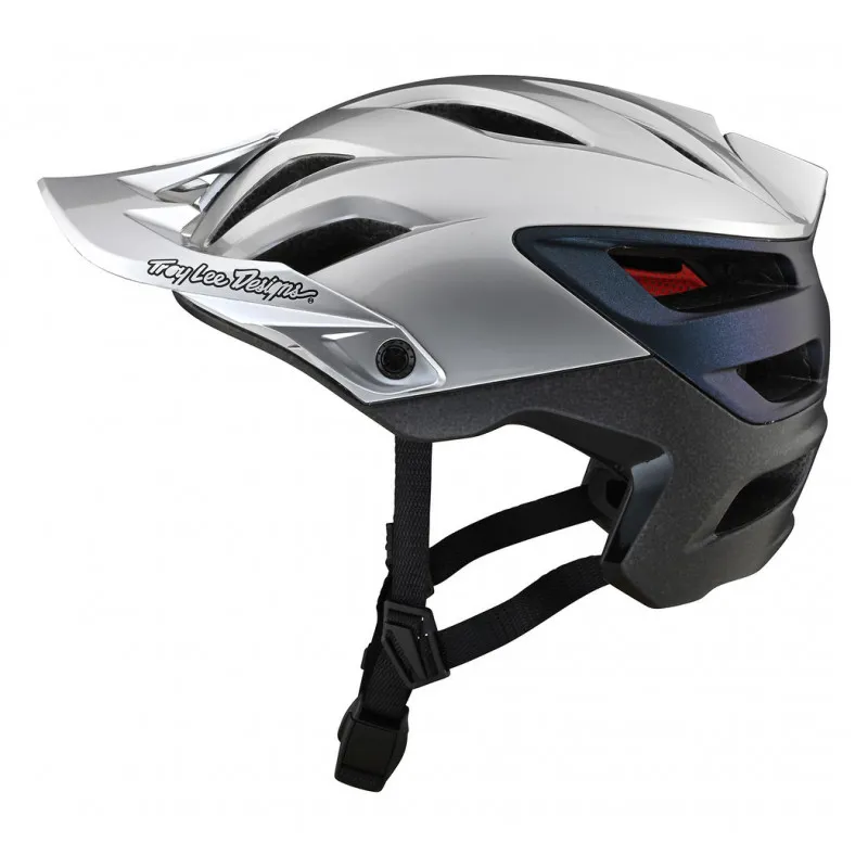 Troy Lee Designs A3 MIPS MTB Helmet - Uno - Silver/Electro 2 Troy Lee Designs A3 MIPS MTB Helmet - Uno - Silver/Electro - Image 2