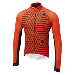 Altura Icon Long Sleeve Jersey - Hex-Repeat - Orange/Navy -Cycle Fix AL26MIC1T 44122