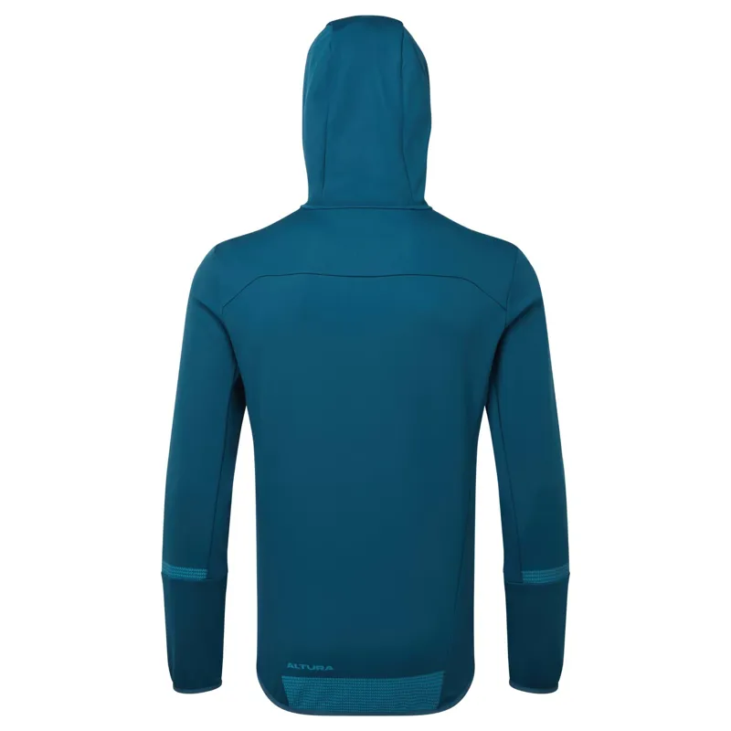 Altura Grid Half Zip Softshell Hoodie - Blue/Grey 3 Altura Grid Half Zip Softshell Hoodie - Blue/Grey - Image 3
