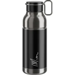 Elite Mia Stainless Steel Bottle - 650ml - Black/Silver