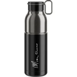 Elite Mia Thermo Stainless Steel Bottle - 550ml - Black/Silver
