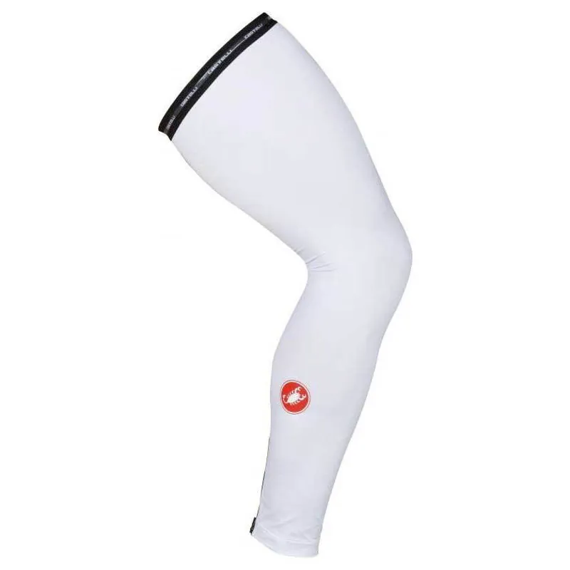 Castelli UPF 50+ Light Leg Sleeves - White 2 Castelli UPF 50+ Light Leg Sleeves - White - Image 2