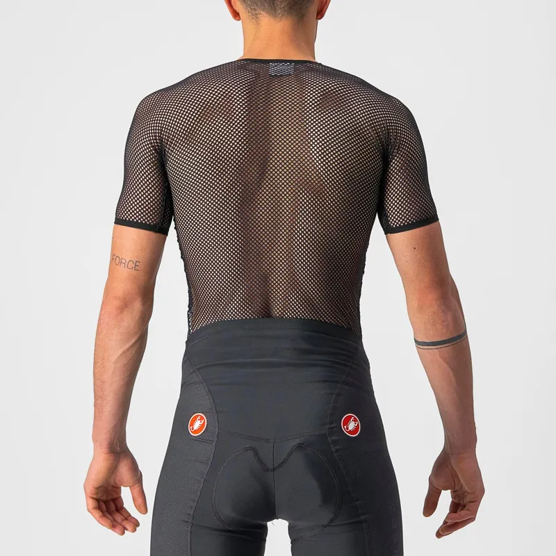 Castelli Core Mesh 3 Men's Short Sleeve Base Layer - Black 2 Castelli Core Mesh 3 Men's Short Sleeve Base Layer - Black - Image 2