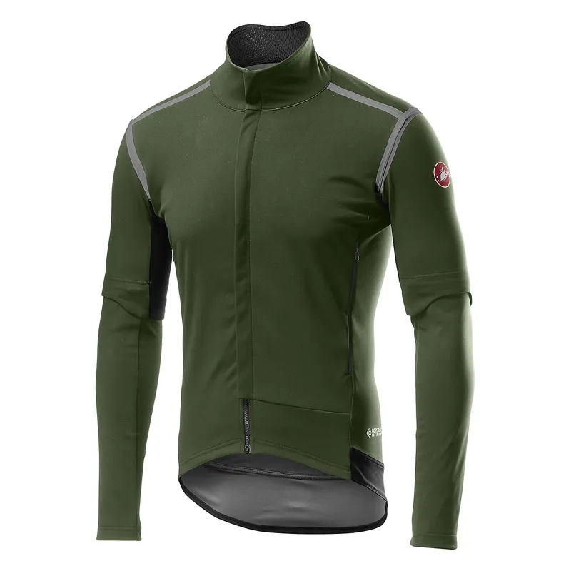 Castelli Perfetto RoS Men's Convertible Jacket - Military Green 3 Castelli Perfetto RoS Men's Convertible Jacket - Military Green - Image 3