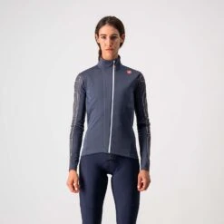 Castelli Transition Women's Jacket - Light Black -Cycle Fix CS19539BluSoftPNK