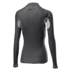Castelli Flanders 2 Warm Long Sleeve Womens Base Layer - Grey -Cycle Fix CS19547Gray 2