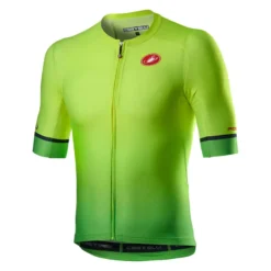Castelli Aero Race 6.0 Short Sleeve Jersey - Yellow Fluo/Green Fluo -Cycle Fix CS20011YELFluoGRNFluo 1
