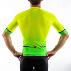 Castelli Aero Race 6.0 Short Sleeve Jersey - Yellow Fluo/Green Fluo -Cycle Fix CS20011YELFluoGRNFluo 5