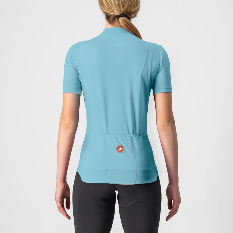 Castelli Anima 3 Women's Short Sleeve Jersey - Acqua/Aruba Blue 3 Castelli Anima 3 Women's Short Sleeve Jersey - Acqua/Aruba Blue - Image 3