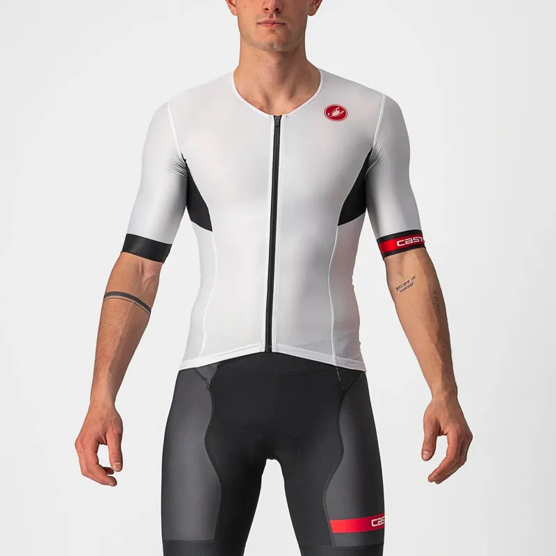 Castelli Free Speed 2 Race Top Men's Short Sleeve Jersey - White/Black 2 Castelli Free Speed 2 Race Top Men's Short Sleeve Jersey - White/Black - Image 2