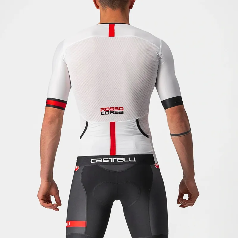 Castelli Free Speed 2 Race Top Men's Short Sleeve Jersey - White/Black 1 Castelli Free Speed 2 Race Top Men's Short Sleeve Jersey - White/Black