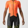 Castelli Free Sanremo 2 Women's Short Sleeve Tri Suit - Coral Flash