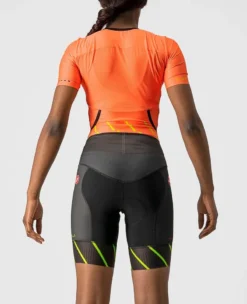 Castelli Free Sanremo 2 Women's Short Sleeve Tri Suit - Coral Flash -Cycle Fix CS200965831 2