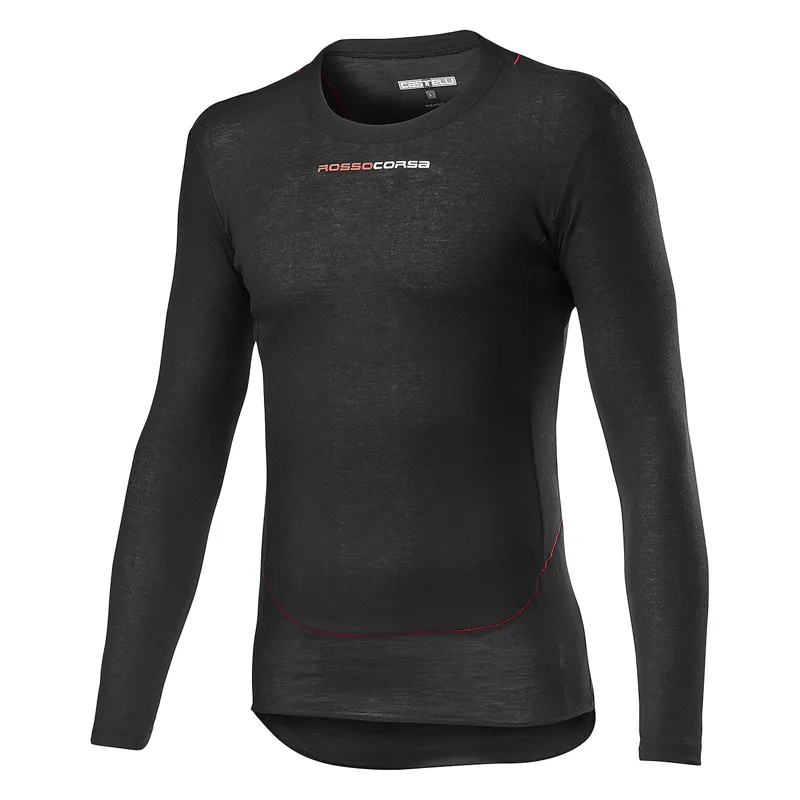 Castelli Prosecco Tech Long Sleeve Base Layer - Black 2 Castelli Prosecco Tech Long Sleeve Base Layer - Black - Image 2