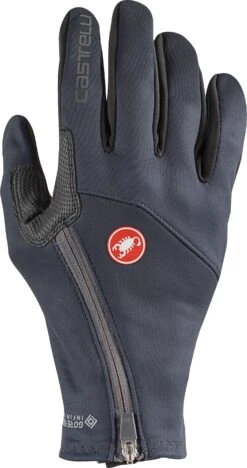Castelli Mortirolo Men's Long Finger Windproof Gloves - Fiery Red
