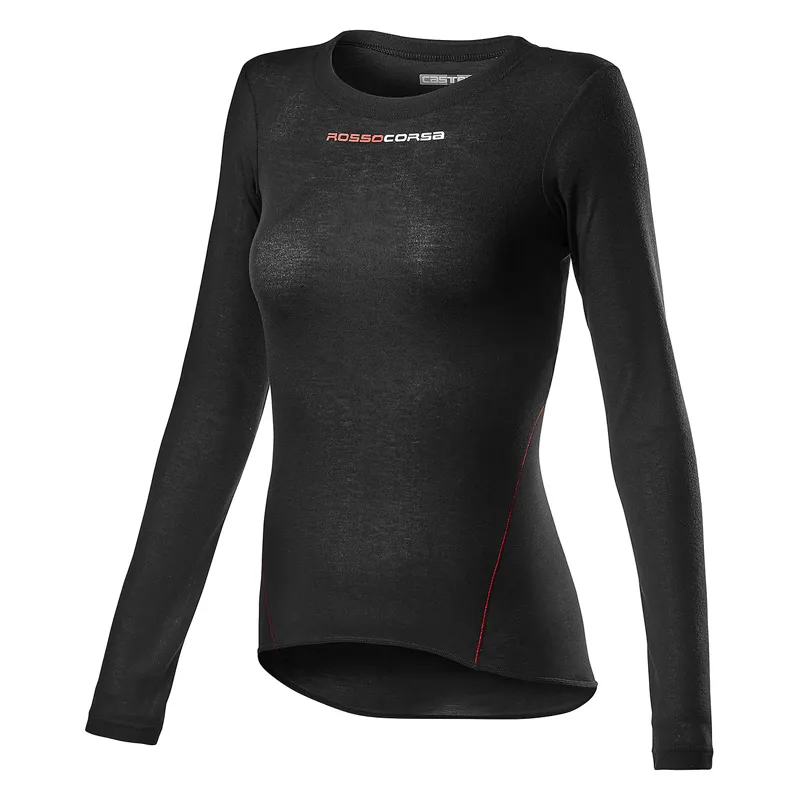 Castelli Prosecco Tech Womens Long Sleeve Base Layer - Black 1 Castelli Prosecco Tech Womens Long Sleeve Base Layer - Black