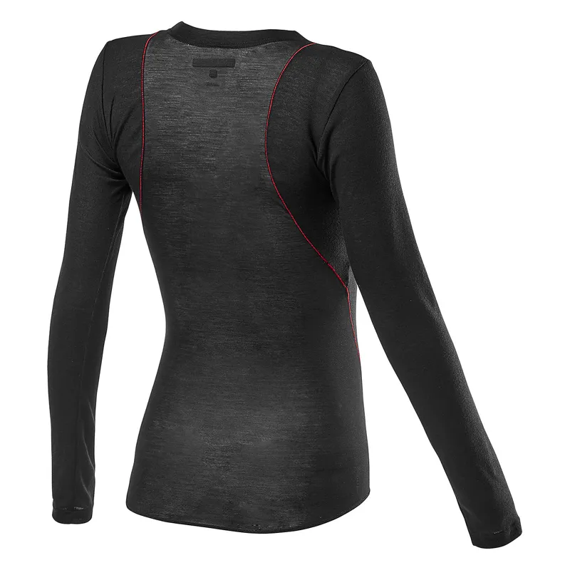Castelli Prosecco Tech Womens Long Sleeve Base Layer - Black 2 Castelli Prosecco Tech Womens Long Sleeve Base Layer - Black - Image 2