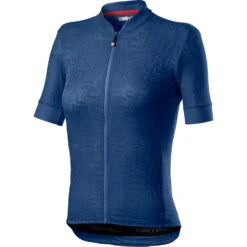 Castelli Promessa Jacquard Womens Short Sleeve Jersey - Red 6 Castelli Promessa Jacquard Womens Short Sleeve Jersey - Red -Cycle Fix CS21055AgateBlue