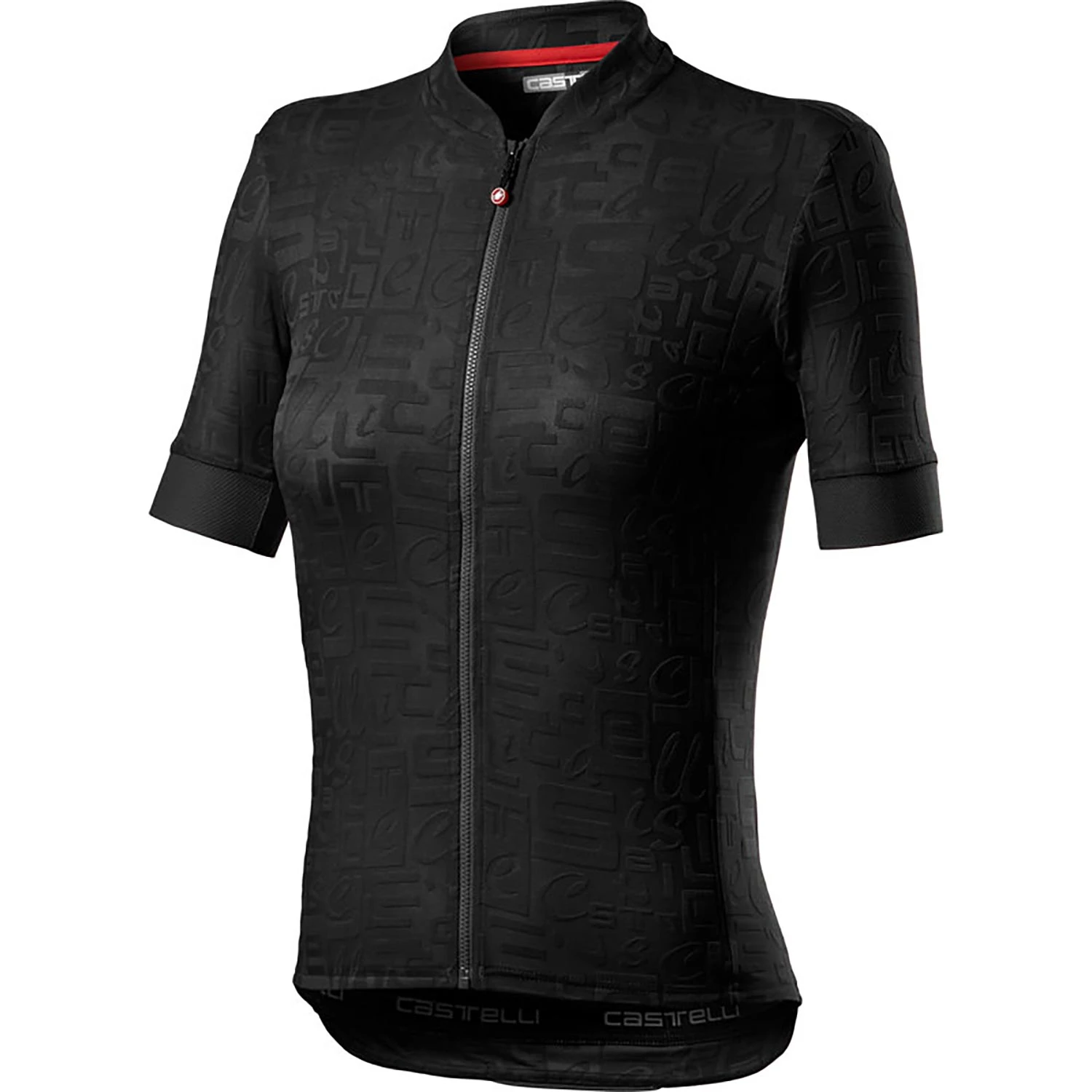 Castelli Promessa Jacquard Womens Short Sleeve Jersey - Red 2 Castelli Promessa Jacquard Womens Short Sleeve Jersey - Red - Image 2