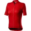 Castelli Promessa Jacquard Womens Short Sleeve Jersey - Red