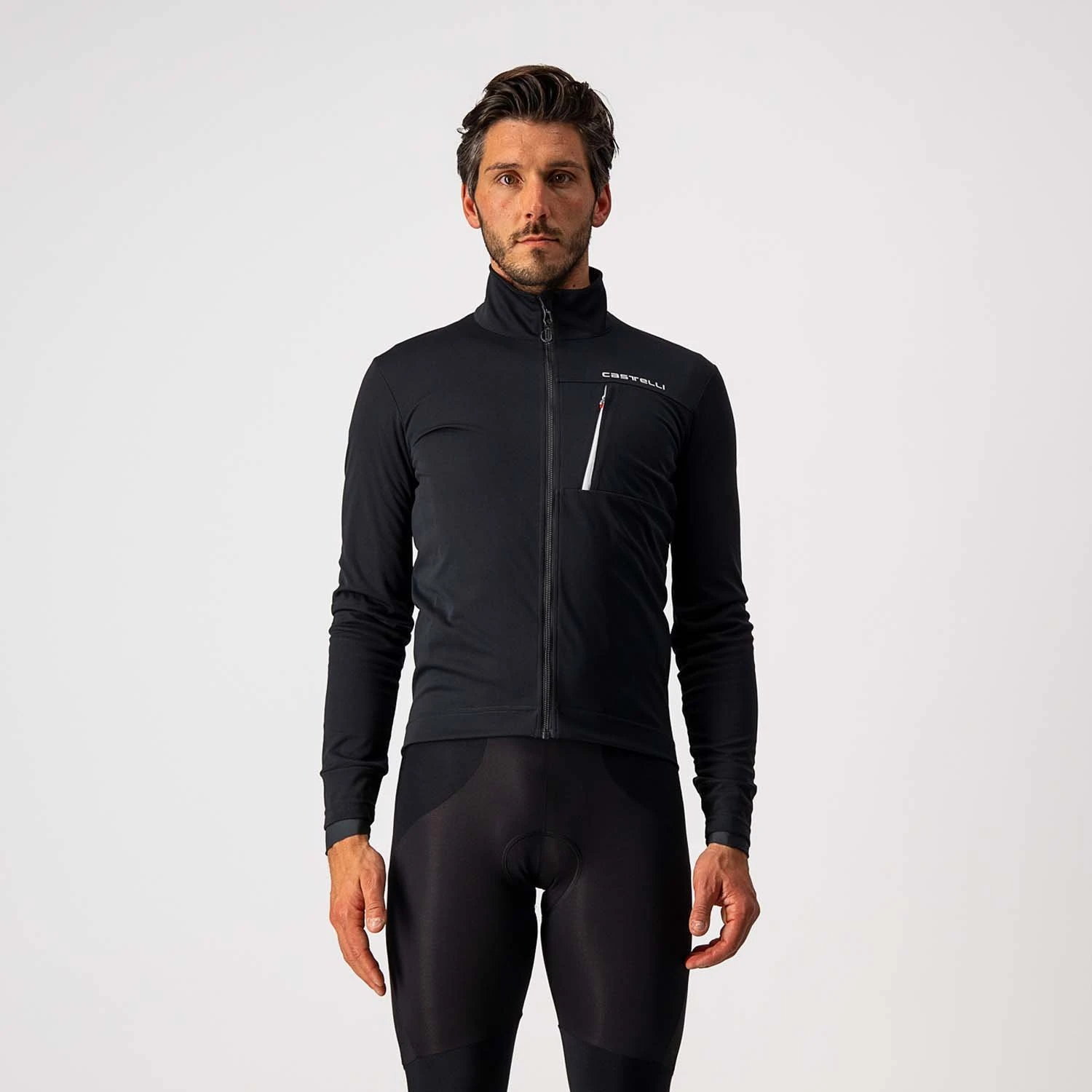 Castelli Go Men's Windproof Jacket - Electric Lime/Black 11 Castelli Go Men's Windproof Jacket - Electric Lime/Black - Image 11