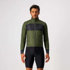 Castelli Unlimited Men's Puffy Jacket - Military Green/Grey 5 Castelli Unlimited Men's Puffy Jacket - Military Green/Grey -Cycle Fix CS21507GRNGray